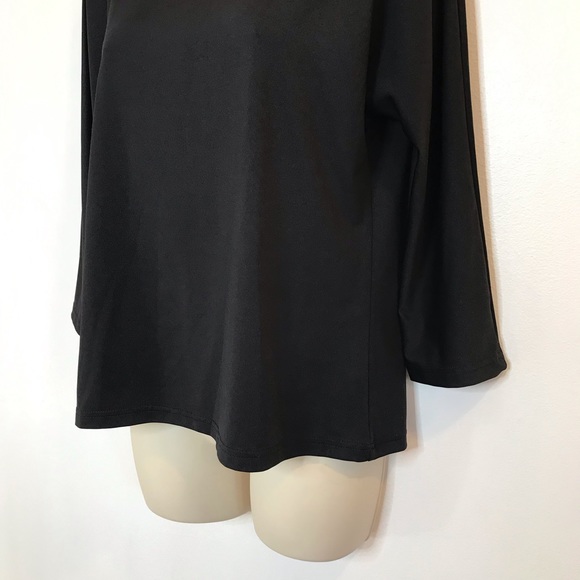 Set of 2 New York & Company Basic Shirts Black Beige Layering Blouse XL - Picture 11 of 15